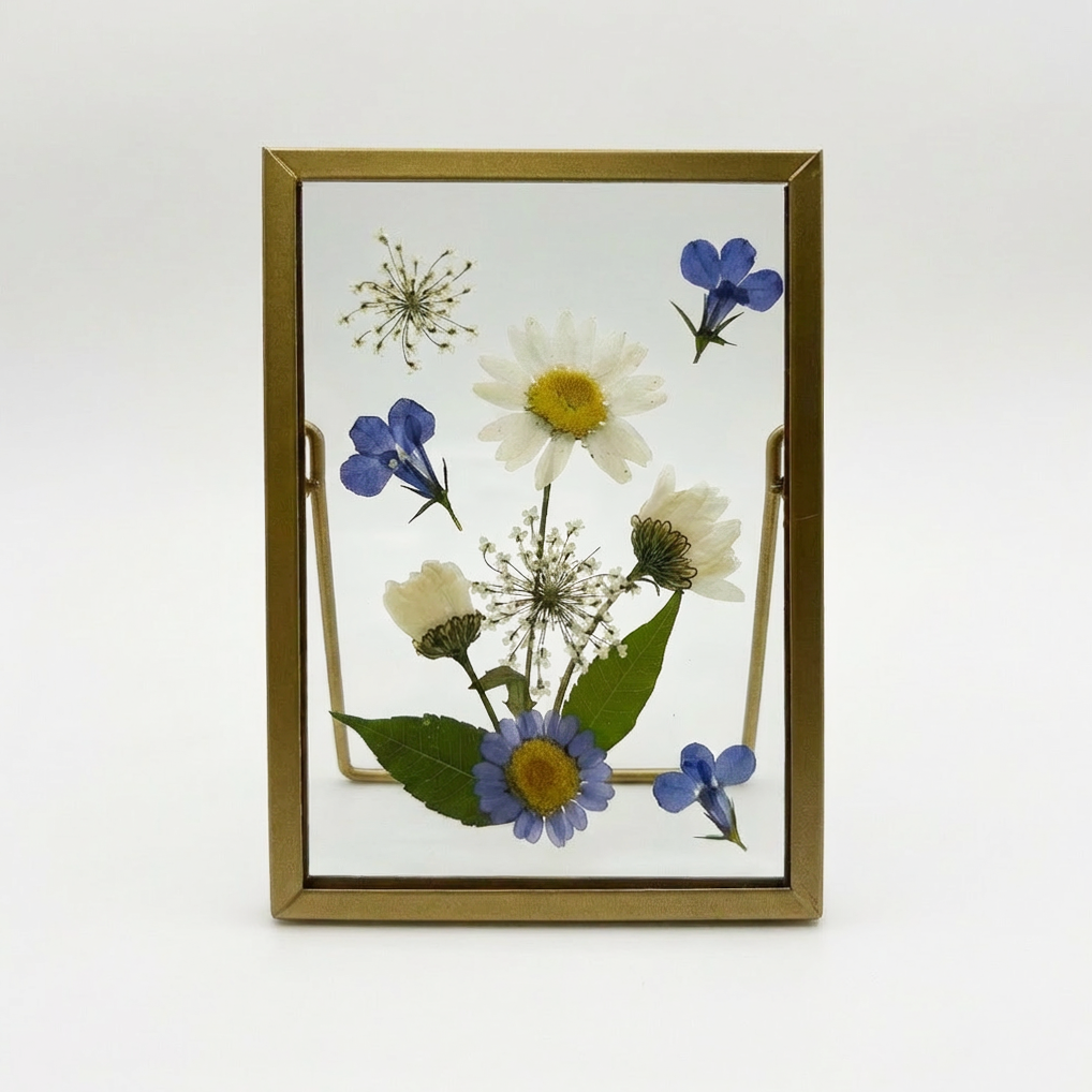 Sunnie Lane - Wholesale Desk/Tabletop Sign - Real Pressed Flower Frame - Beautiful Flower Art21