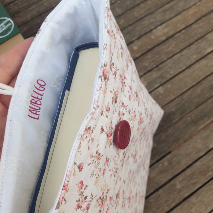 laubelgo - Wholesale Book Cover - pink flower quilted book cover5