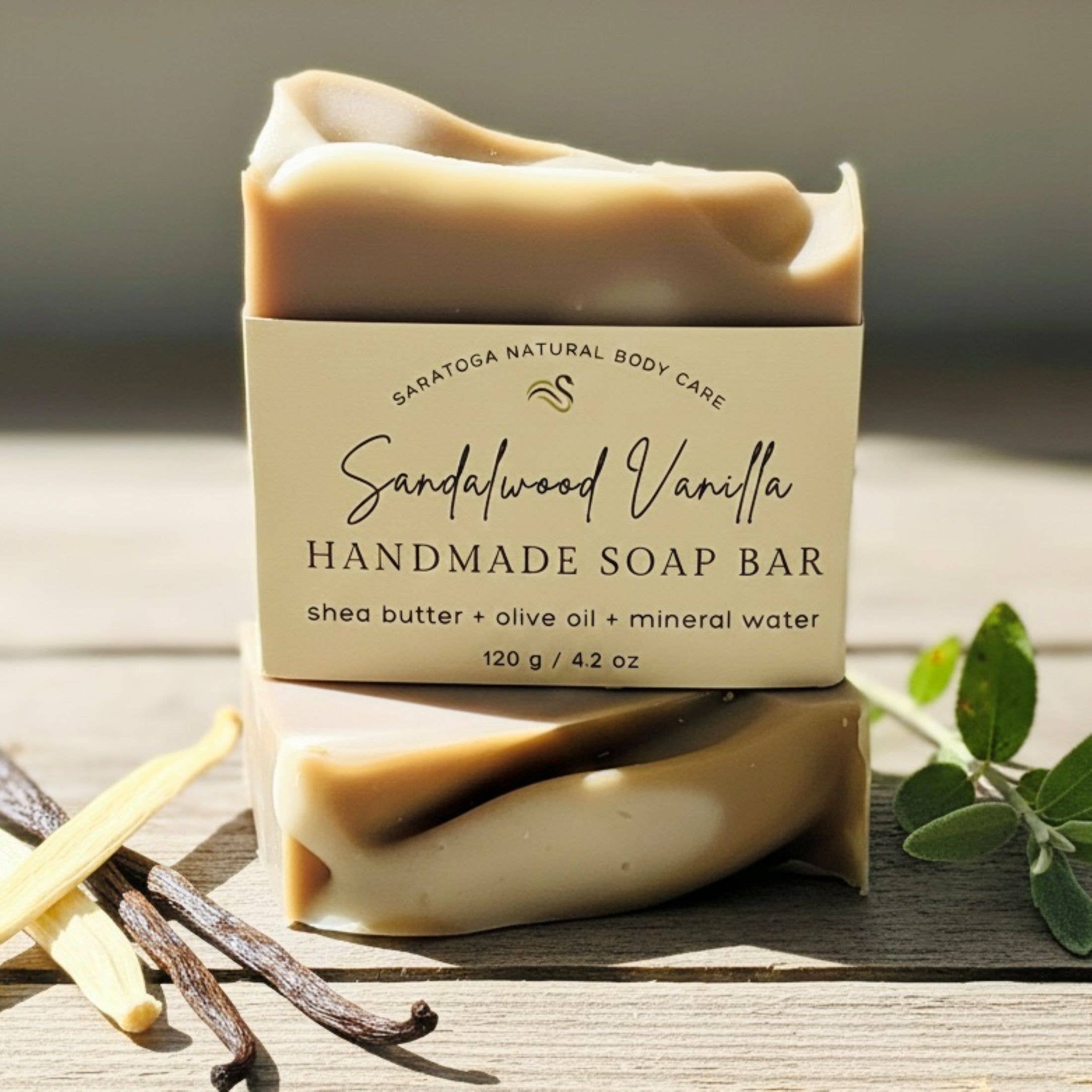 SARATOGA SOAP COMPANY - Wholesale Bar Soap - Sandalwood Vanilla Handmade Soap Bar VEGAN COLD PROCESS2