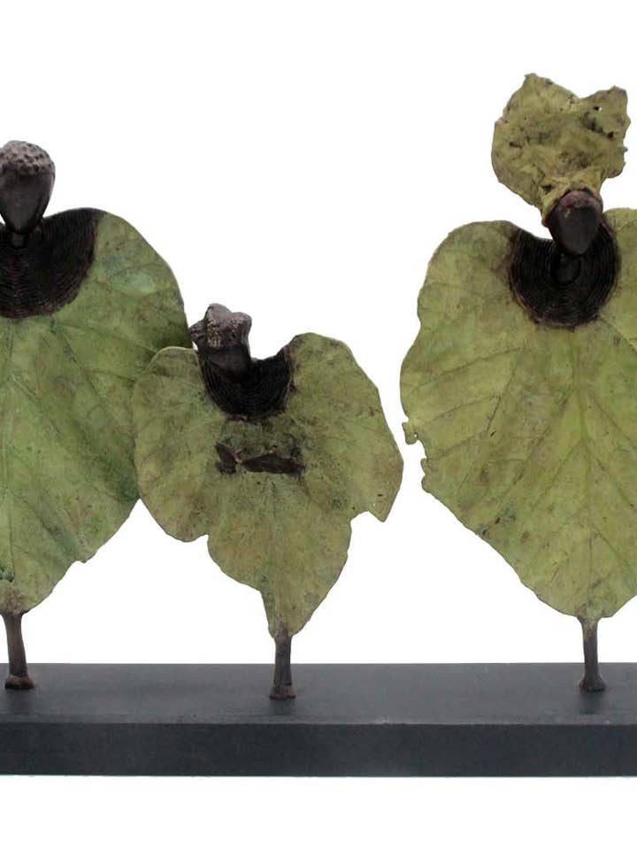 Bronze Folha tripla 45 cm verde n.º 1 por atacado de Lafi Bala