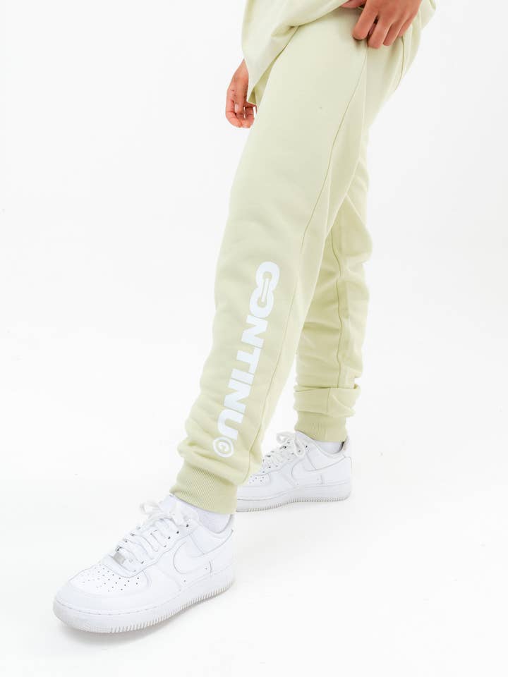 CONTINU8 LIGHT GREEN JOGGERS for wholesale by Continu8