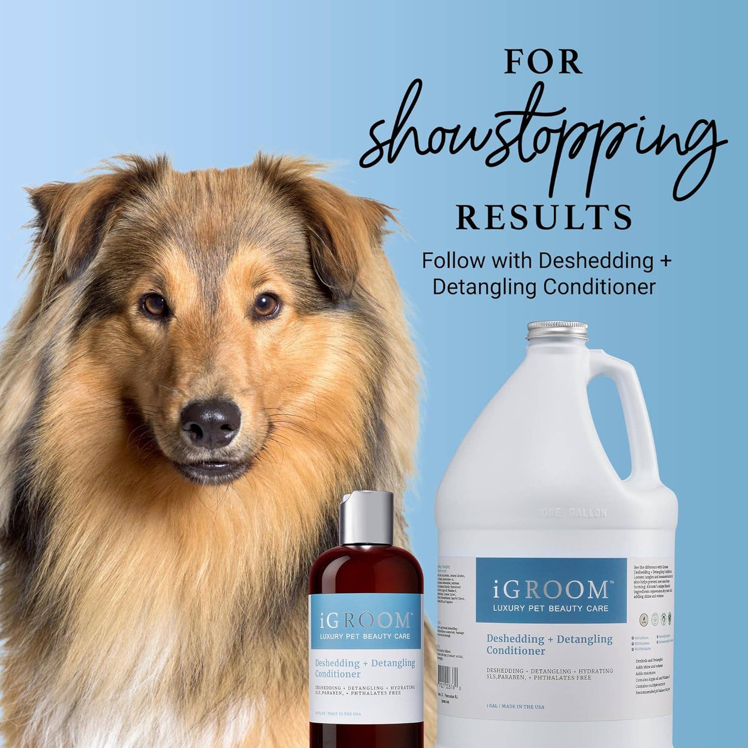 iGroom - Wholesale Pet Shampoo - Dog - Deshedding + Detangling Shampoo 16oz6