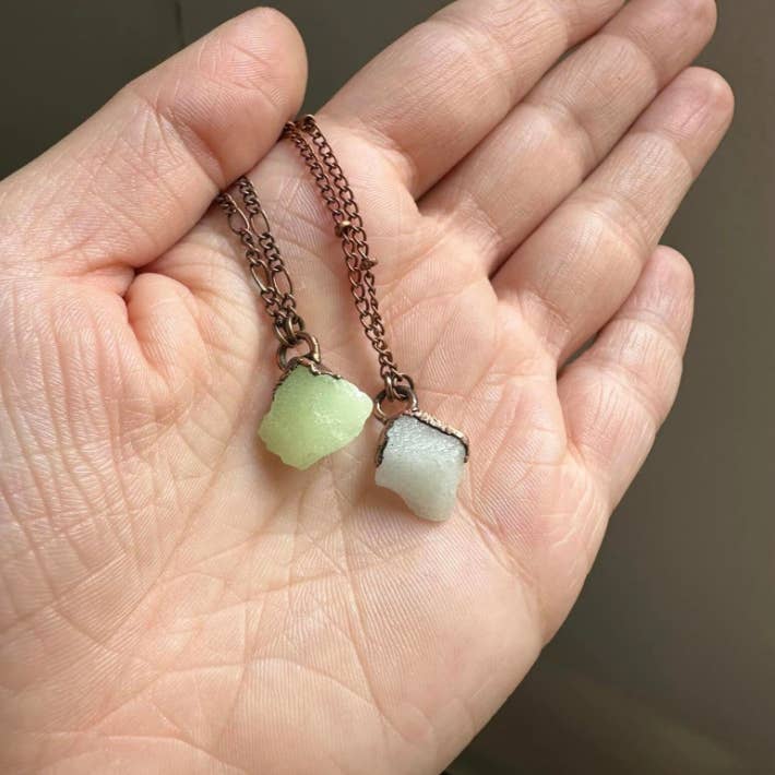 Gratefully Dreaming - Wholesale Pendant/charm necklace - Glow in the Dark Necklace, Copper Electroformed Jewelry1