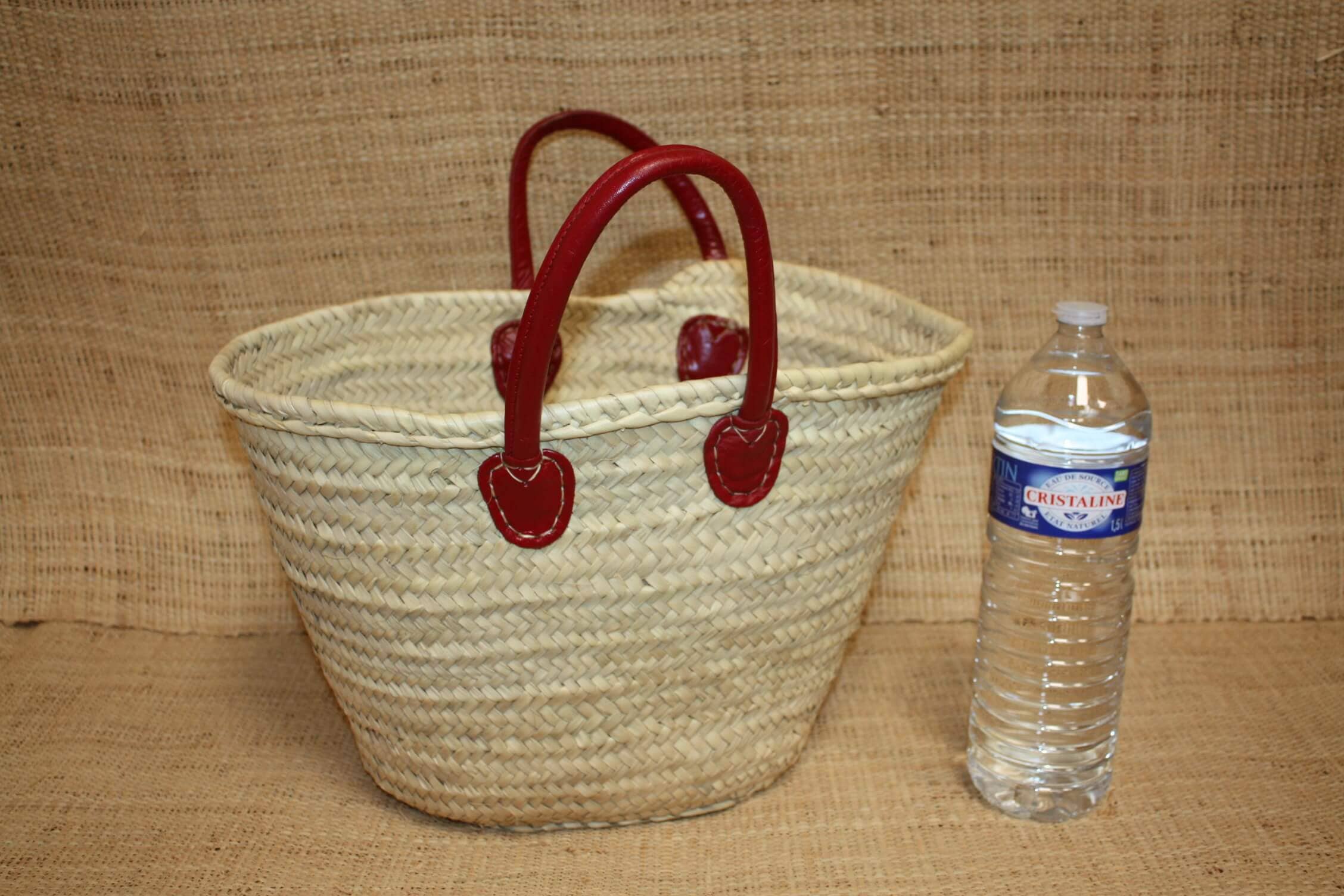 Boutique Huléti - Wholesale Beach Bag - Rattan Shopping Basket | Straw Beach Bag | Wicker Market Tote - Round Leather Handles: Several Colors Available4