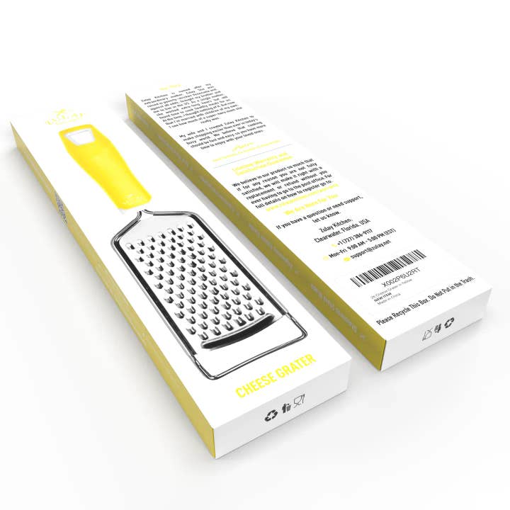Zulay Kitchen - Wholesale Rasp - Platte, draagbare kaasrasp van roestvrij staal11