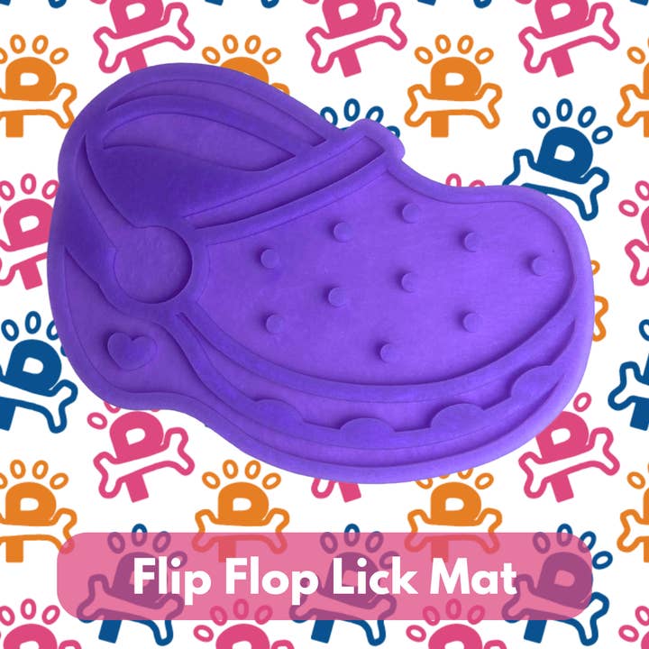 Flip Flop Lick Mat for wholesale by Pup Snack Pack
