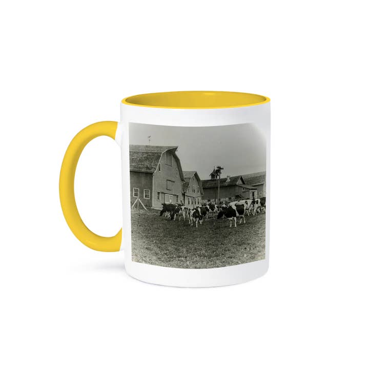 3dRose - Wholesale Coffee Mug - 3dRose, Magic Lantern Slide Holstein Cattle Barns Wisconsin Farming, Mug