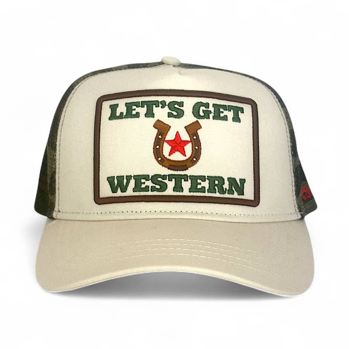 Let's Get Western Trucker - Camo for wholesale by SOULBYRD