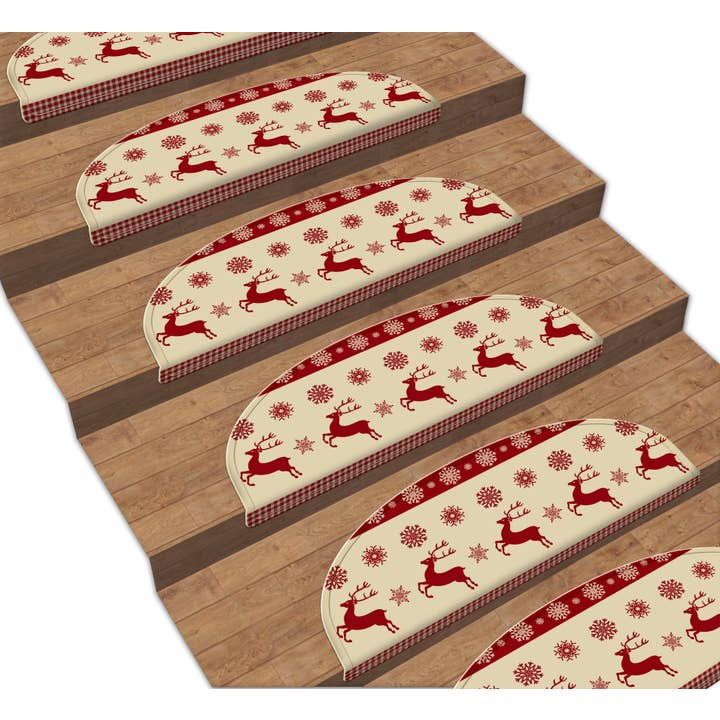 Vitaus 16 Trappa Matta Set Christmas Deer 3220 för wholesale av Vitaus