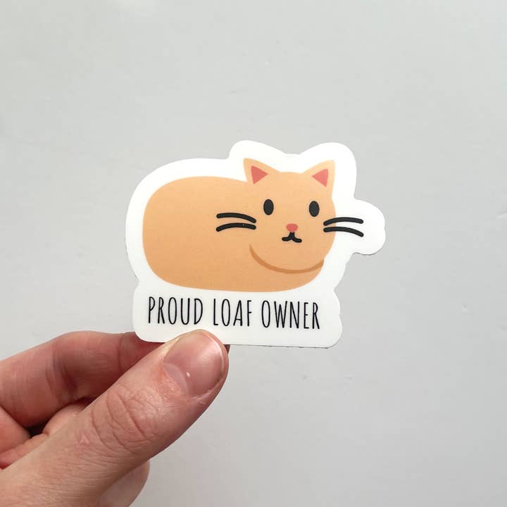 Proud Loaf Owner Sticker - Orange for wholesale by Keegsie Designs