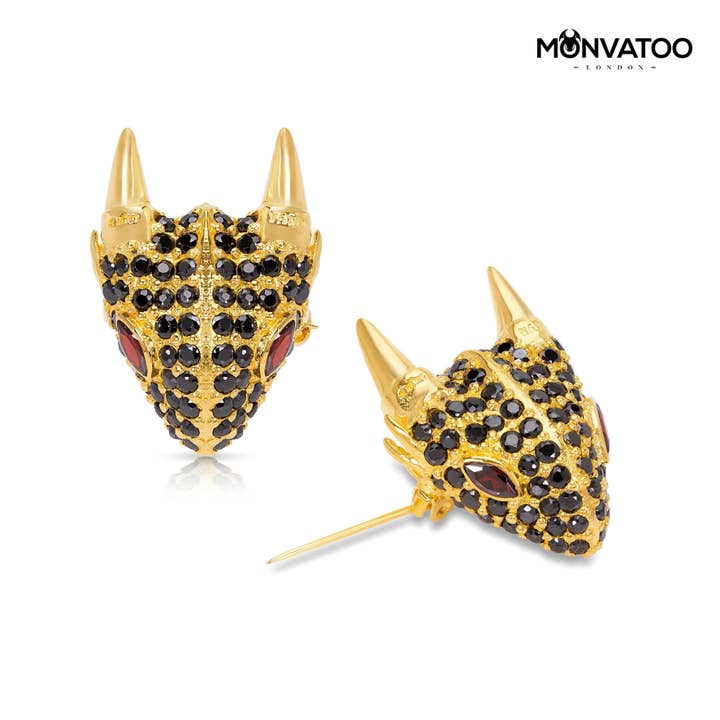 Spilla a forma di drago Sandstorm per la vendita all'ingrosso da parte di MONVATOO London