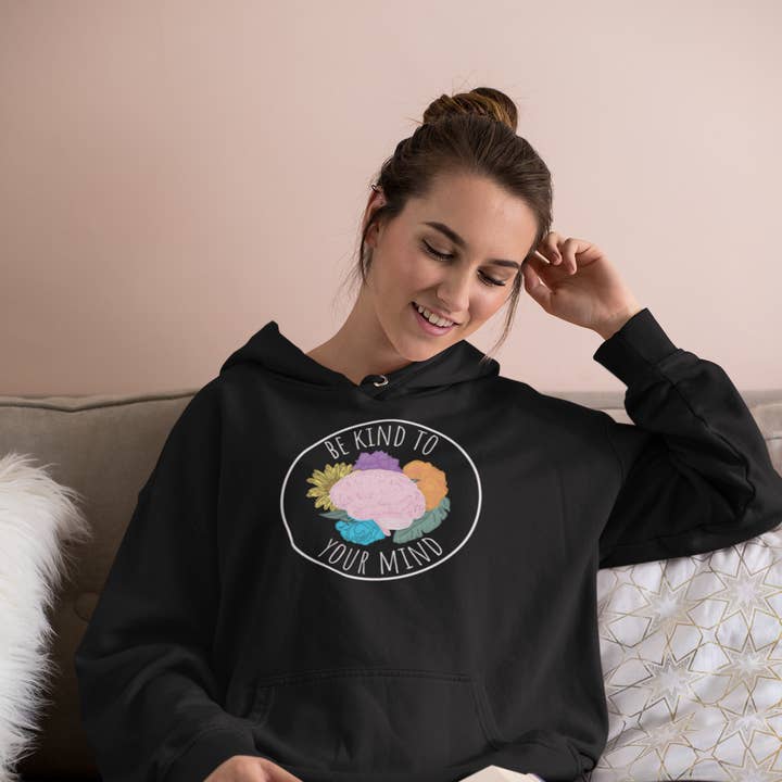 Unisex-Hoodie „Be Kind To Your Mind“ für den Großhandel von inspire