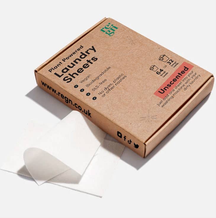 Re:gn - Wholesale Laundry Detergent Powder/Pods - Laundry Detergent Sheets -  Pack of 64 (Plastic-Free)3