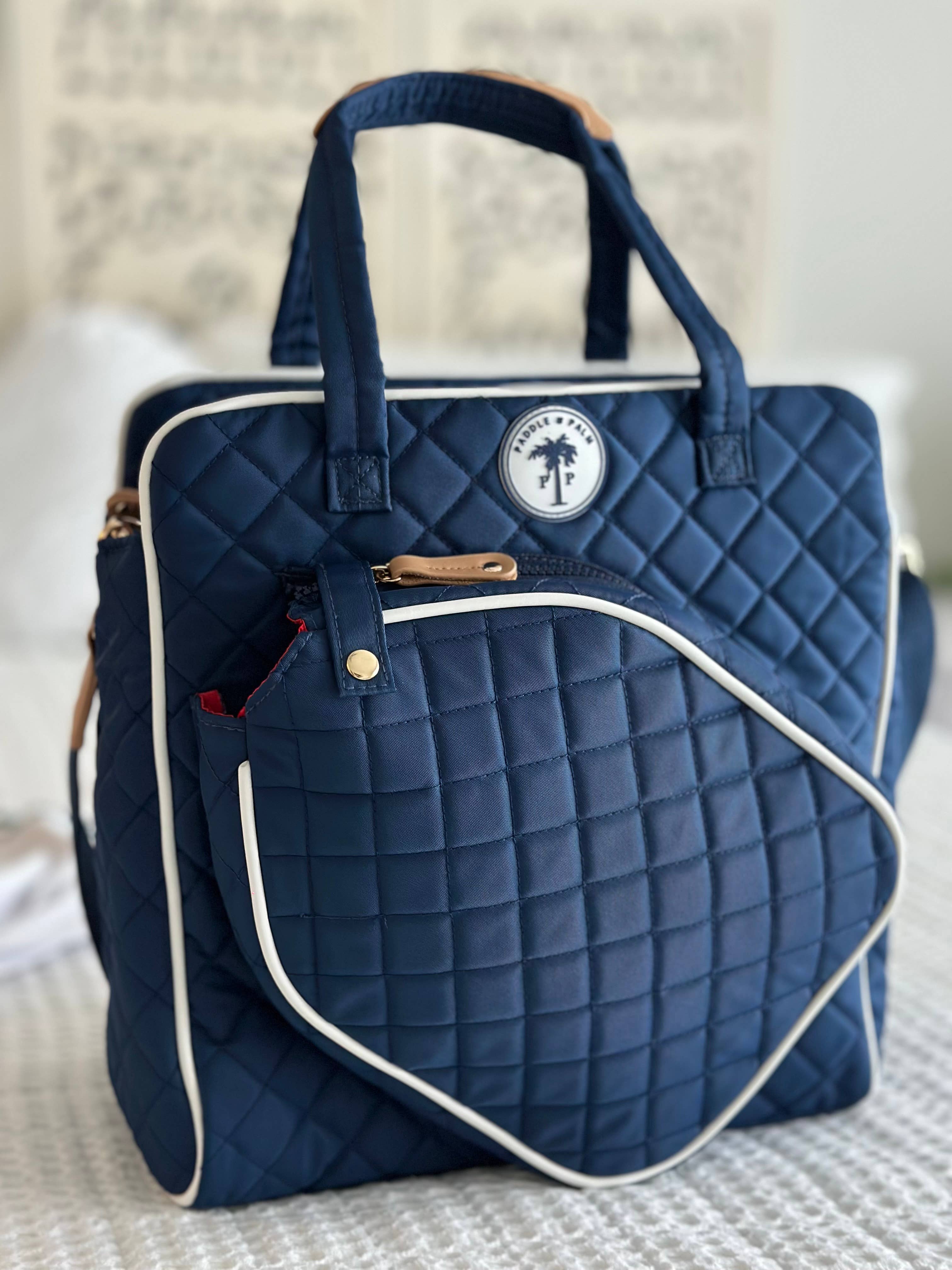 Paddle & Palm Pickleball - Wholesale Sports Bag - Unisex - Pickleball Tote Bag Genuine Leather Accents Waterproof! 4