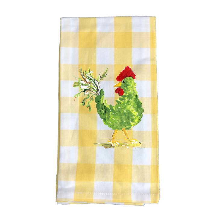 Torchon de cuisine Green Rooster KT755YC pour la vente par Designs By Beverly, LLC