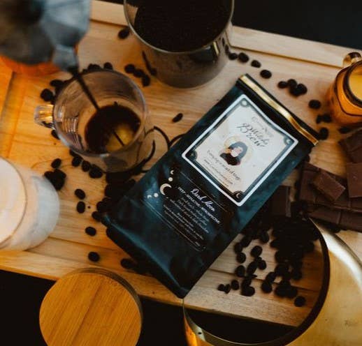 Cucina Aurora Kitchen Witchery - Wholesale Coffee Beans - Witch's Brew Coffee - Dark Moon- Whole Bean 2