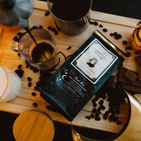 Cucina Aurora Kitchen Witchery - Wholesale Coffee Beans - Witch's Brew Coffee - Dark Moon- Whole Bean 2