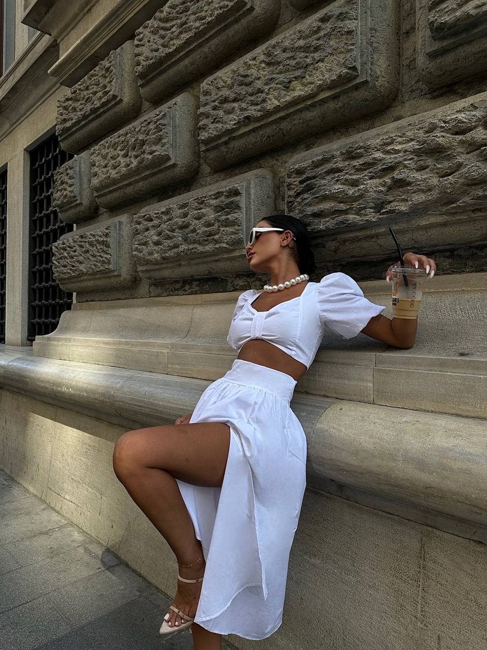 Standpoint Top - Venta al por mayor Conjuntos de top y falda - Mujer - Conjunto elegante Amelia de dos piezas – 10011