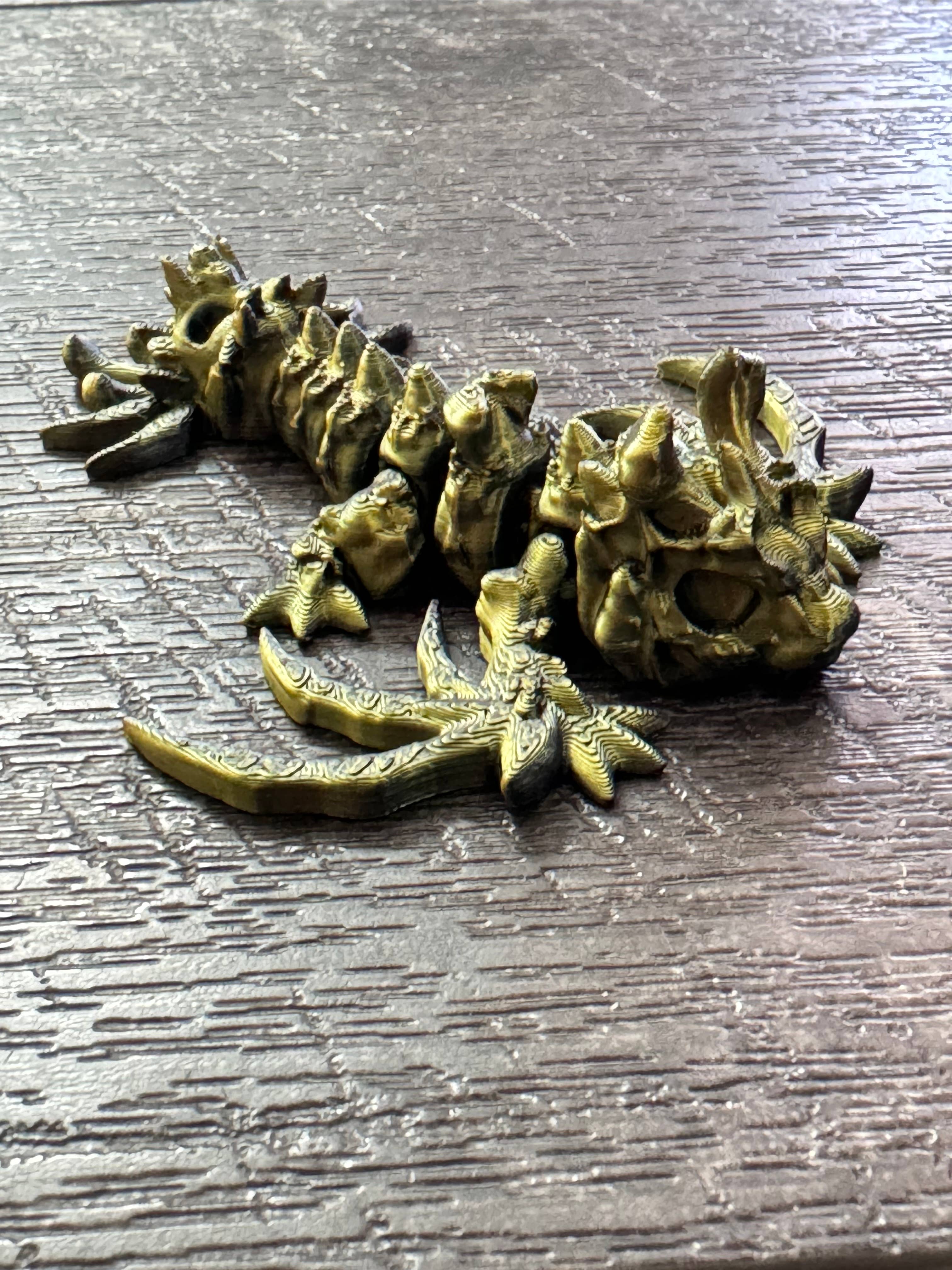 LNZ Custom Design - Vendita all'ingrosso Giocattolo fidget - Bambini - Confezione da 5 Wyvern Variety - Wyvern Dragons stampati in 3D9