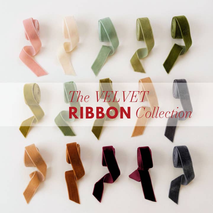 Velvet Ribbon Roll | Luxury Gift Wrapping Ribbon | 16mm x 5m for wholesale by BICO PAPIER
