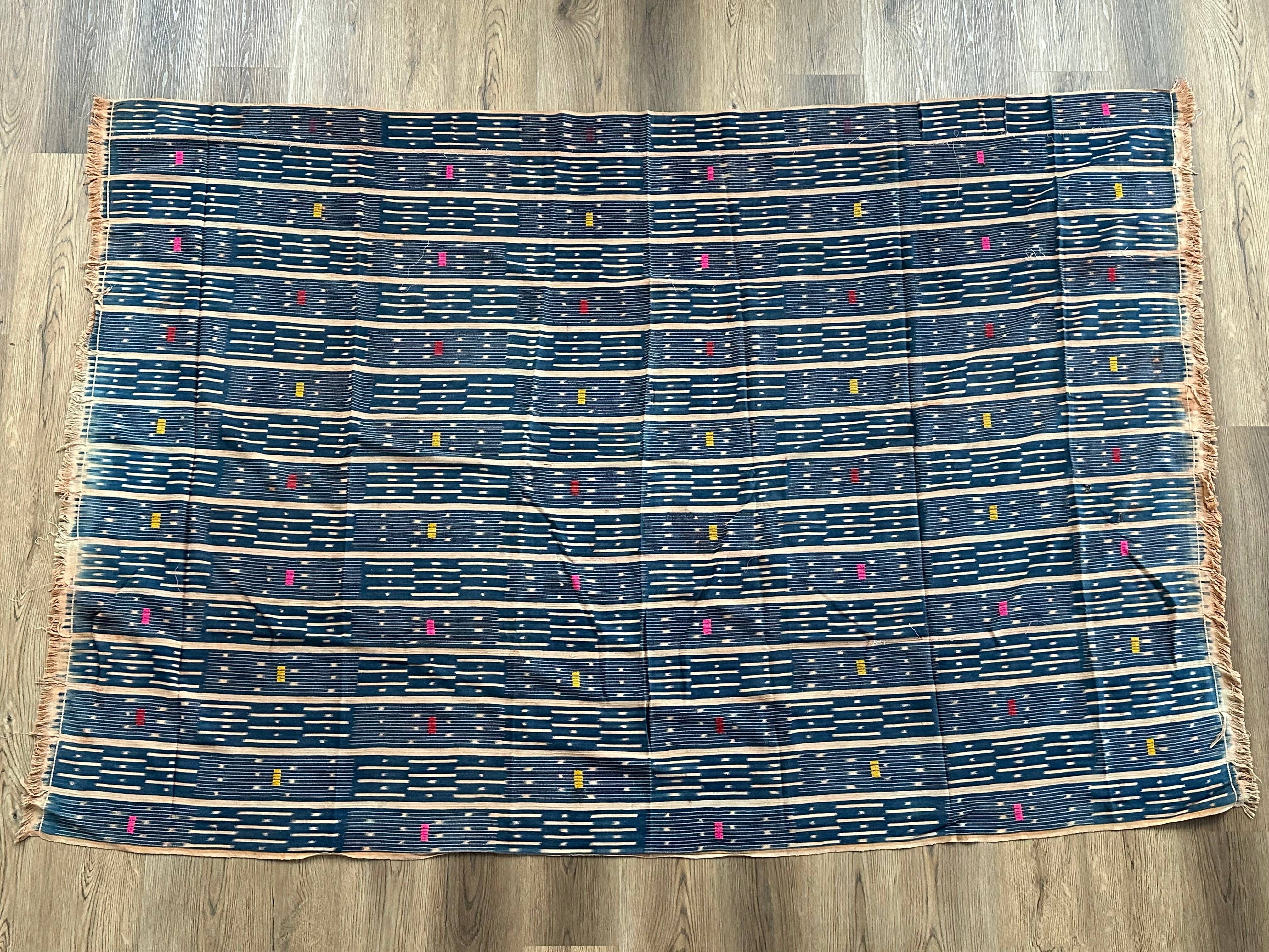 The Niger Bend - Wholesale Tapestry/Textile - Largest Vintage Baule African Cloth Men's Textile | 184 x 62"0