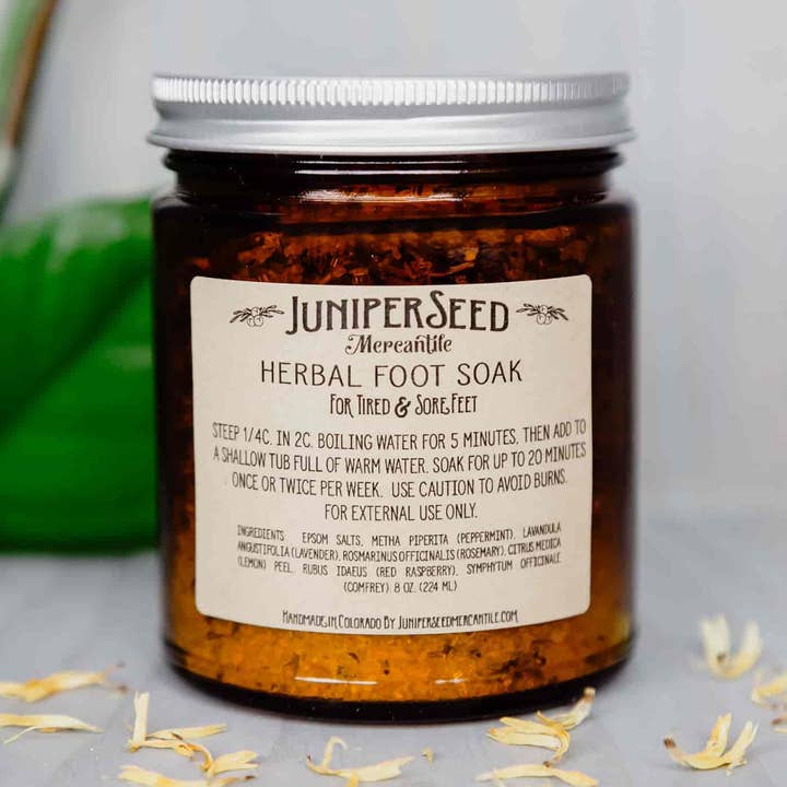 Herbal Foot Soak for wholesale by Juniperseed Mercantile