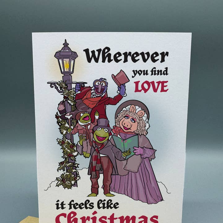 The Red Swan Shop - Wholesale Christmas Card - A Muppet Christmas Carol Greeting Card