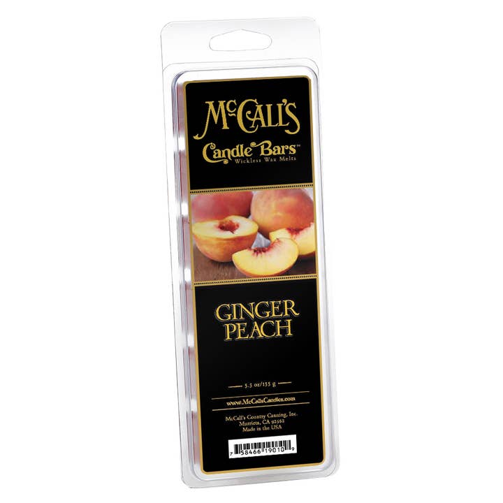 Ginger Peach | Wax Melt Snap Bars for wholesale by McCall's Candles