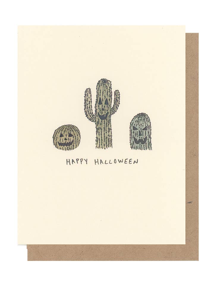 Cactus Halloween Card for wholesale by For To From
