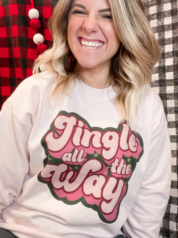 Jingle All The Way Sweatshirt for wholesale by Adelle Linen