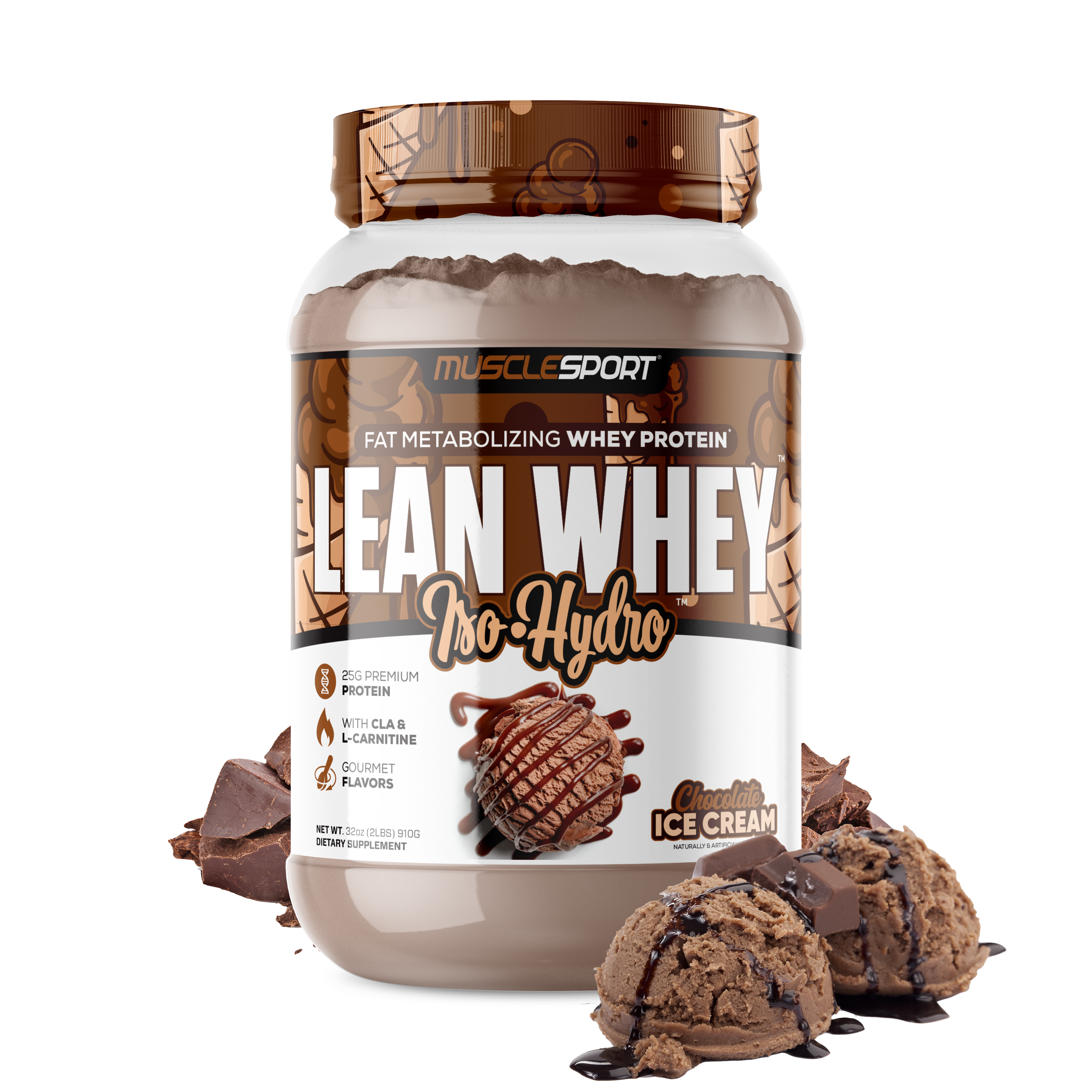 MuscleSport - Wholesale Protein/superfood powder - Lean Whey® Iso Hydro Gourmet Protein 2lb - Limited Edition87
