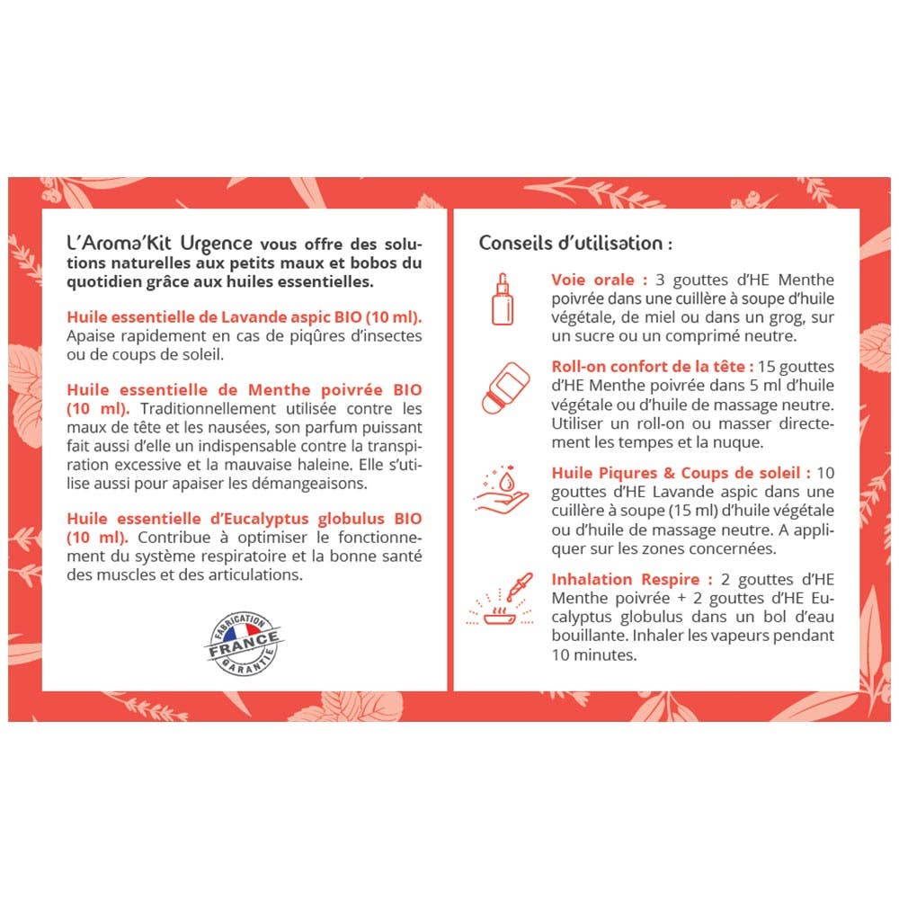 Propos'Nature - Wholesale Essential Oil - Aroma'kit Emergency - 3 Organic Essential Oils - 3x10ml4