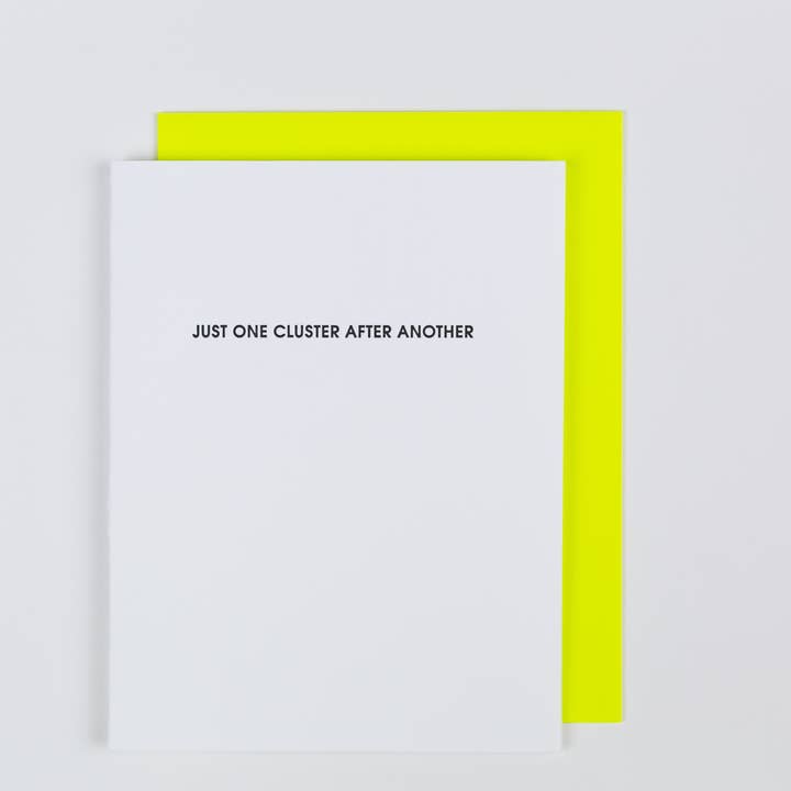 Chez Gagné – wholesale Vardagliga hälsningskort – Bara en klunga efter en annan - Uppmuntran - Boktryckskort4