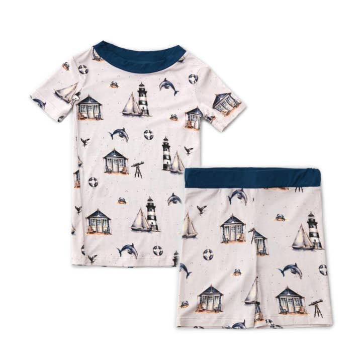 Outer Banks 2 Piece Short Pajamas for wholesale by Castles and Coasters