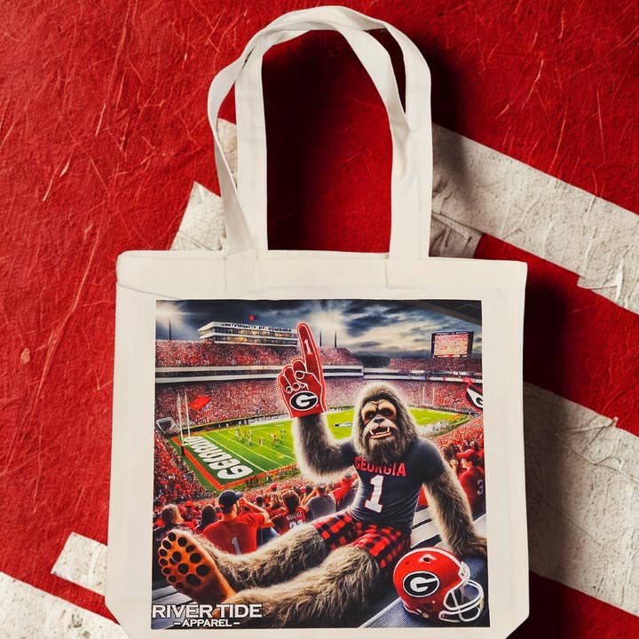 Georgia #1 Canvas Tote for wholesale by River Tide Apparel