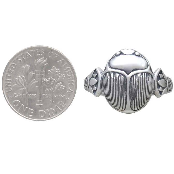 Nina Designs - Wholesale Cocktail/Statement Ring - Sterling Silver Scarab Ring