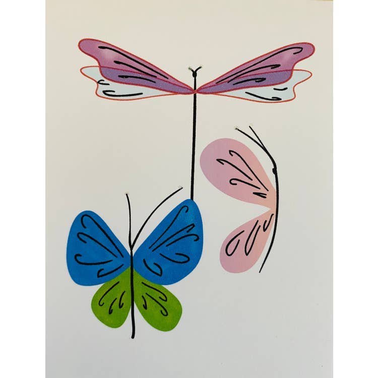 Studio Daedre - Wholesale Everyday Greeting Card - Watercolor Insects - Loose Cards0