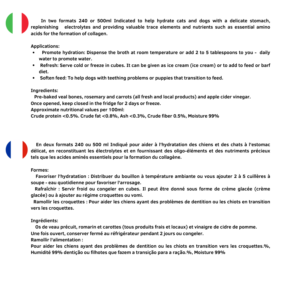 Waniyanpi - Vendita all'ingrosso Cibo - Cani - Brodo di manzo per una buona digestione1