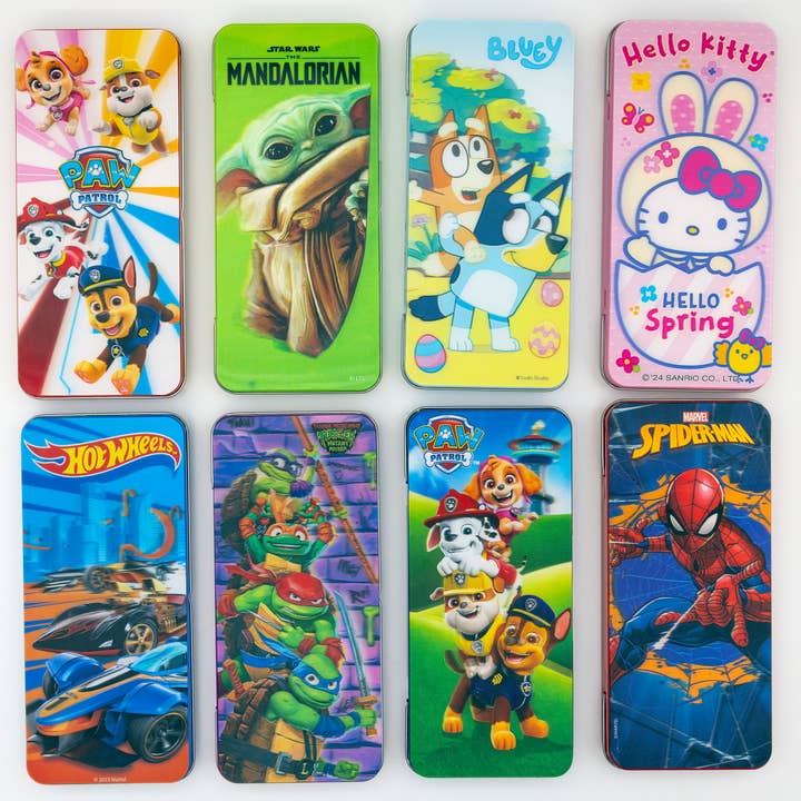 Galerie Candy and Gifts - Wholesale Lollipop - Assorted Combo License Lenticular Tin with Lollipops