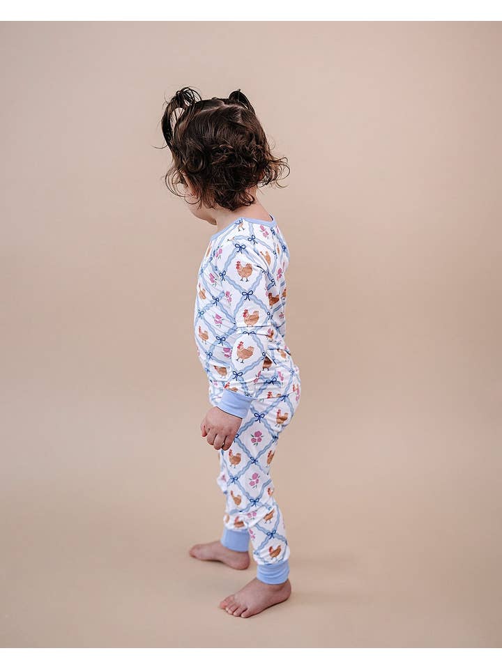 Lucky Panda Kids - Wholesale Top & Pant Set - Kids - Bamboo Two Piece Set | Chickens & Flowers5