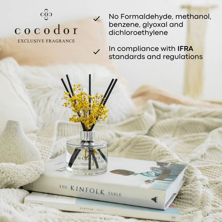 Cocodor Italy srl - Wholesale Reed Diffuser - Cocodor Cotton Diffuser 120ml (4.0oz) Pure Cotton Scent