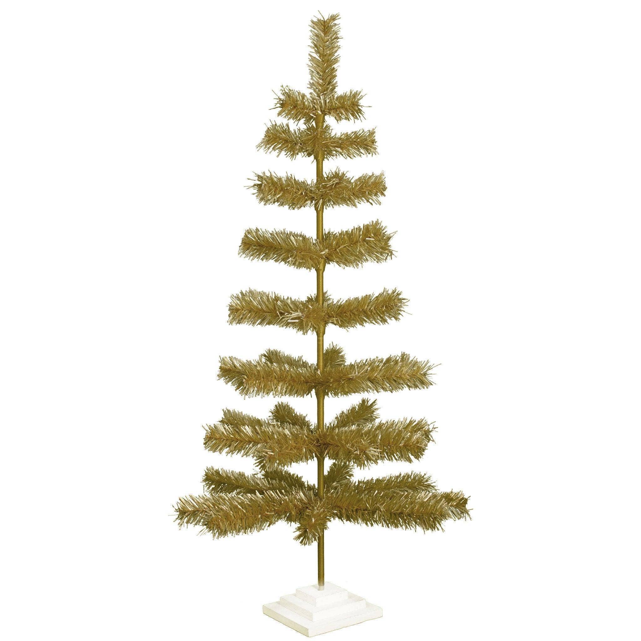 Lee Display - Wholesale Christmas Decoration - Antique Gold Tinsel Christmas Tree17
