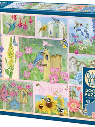 Garden Birds in Summer 500 Piece Jigsaw Puzzle With Poster for wholesale by Cheatwell Games