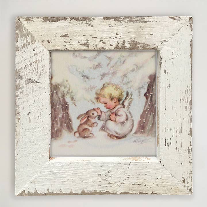 ginger blue - Wholesale Art Print - Bunny with angel3