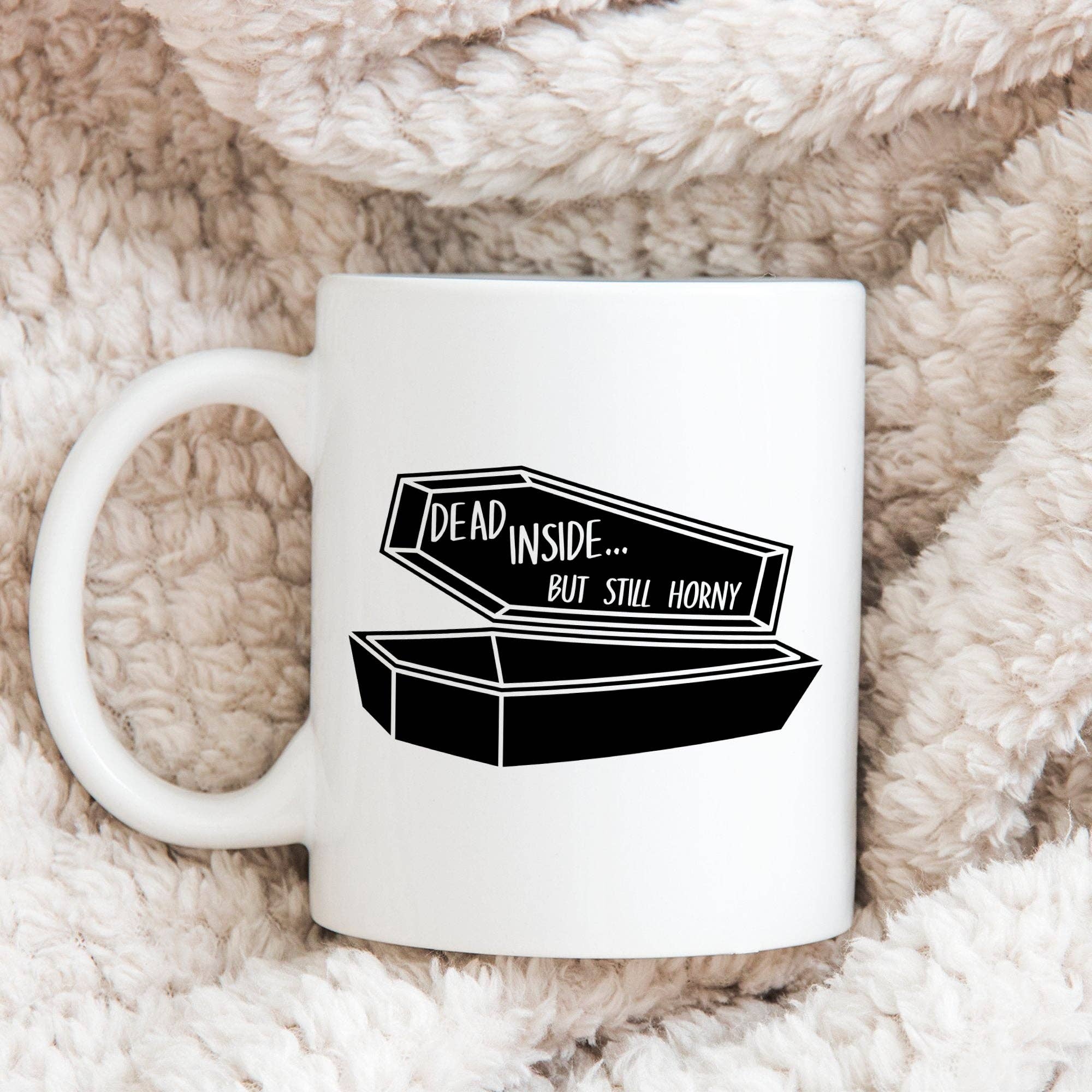 Sticker Bull - Venta al por mayor Taza - Taza de café Dead Inside But Still Horny de 11 onzas9