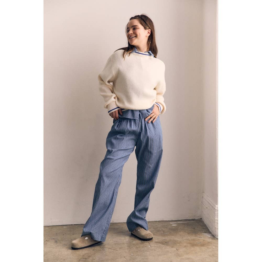 The Blank Lab - Wholesale Knit Sweater - Women's - CONTRAST COLOR SWEATHER TOP (AAB580)1