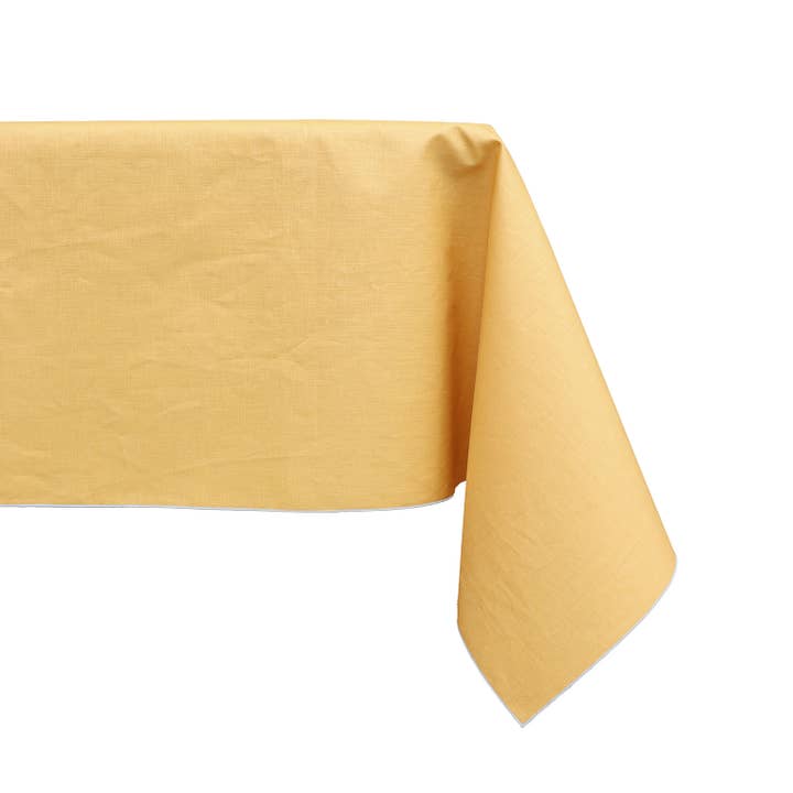 Nappe 100 % lin résistante aux taches, collection RESINATO pour la vente par Giardino Segreto