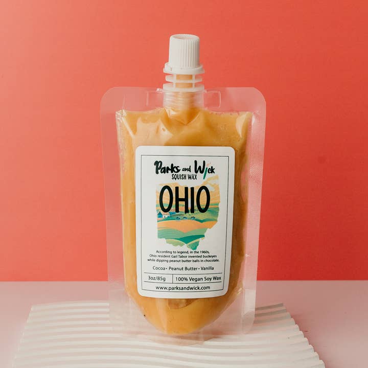 Derretimento da cera da manteiga de amendoim do chocolate, derretimento espremível por atacado de Parks and Wick