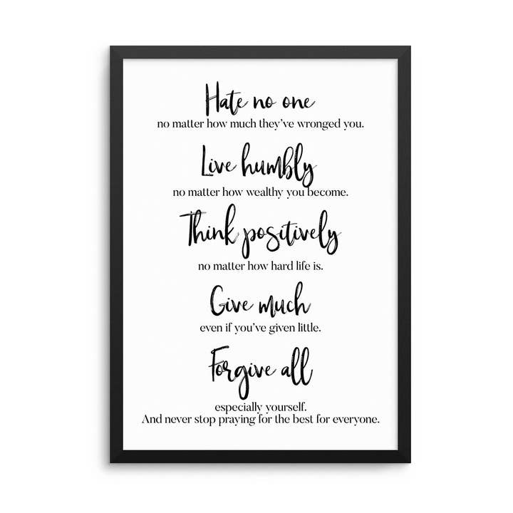 Ne haïssez personne... Imprimez pour la vente par D'LUXE PRINTS