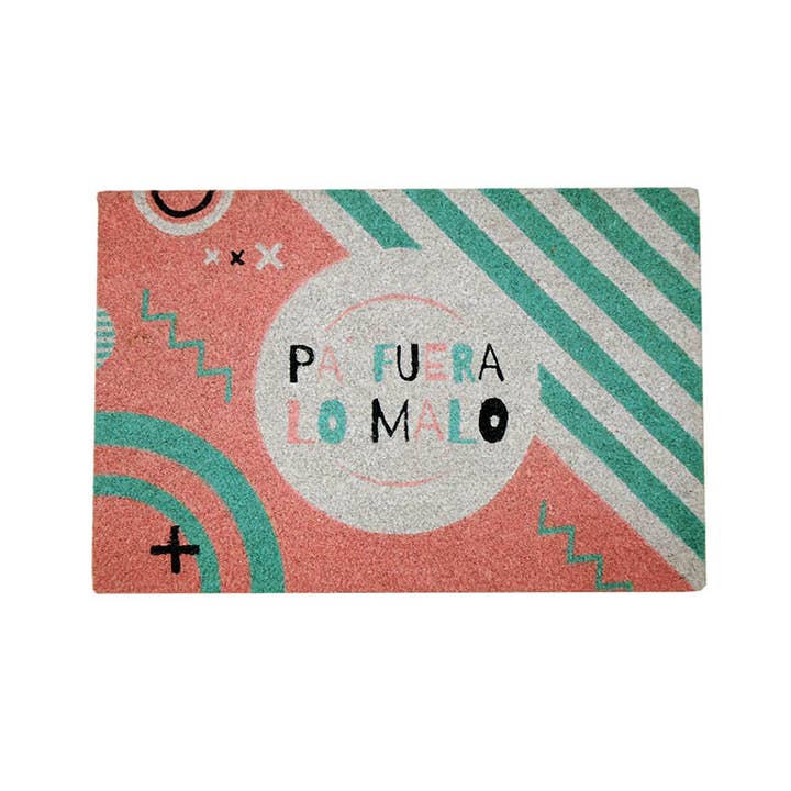 DOORMAT 40X60 'OUT WITH THE BAD' for wholesale by Aktual / Dekora Import S.A